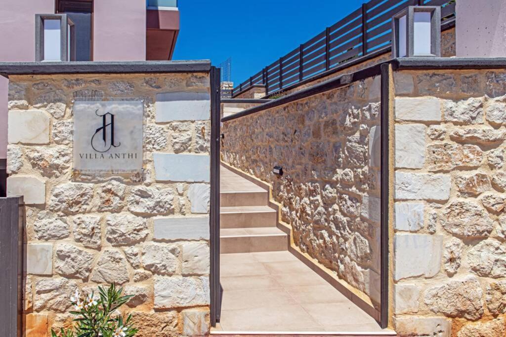 Villa Anthi, A Modern Villa With Salted Water Pool,Hot Tub & Bbq! Resmo Dış mekan fotoğraf
